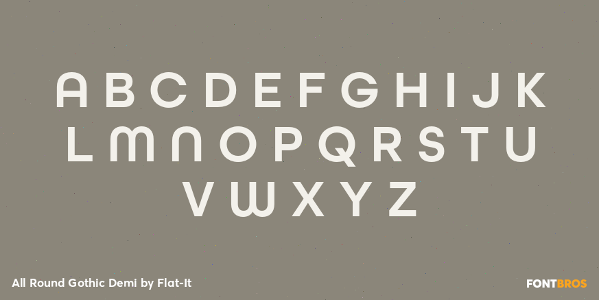 All Round Gothic Demi Font Poster #1