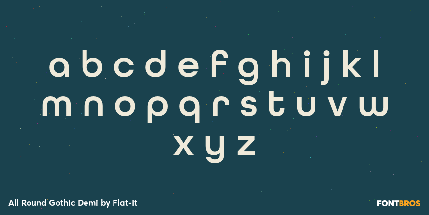 All Round Gothic Demi Font Poster #1