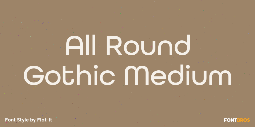 All Round Gothic Medium Poster