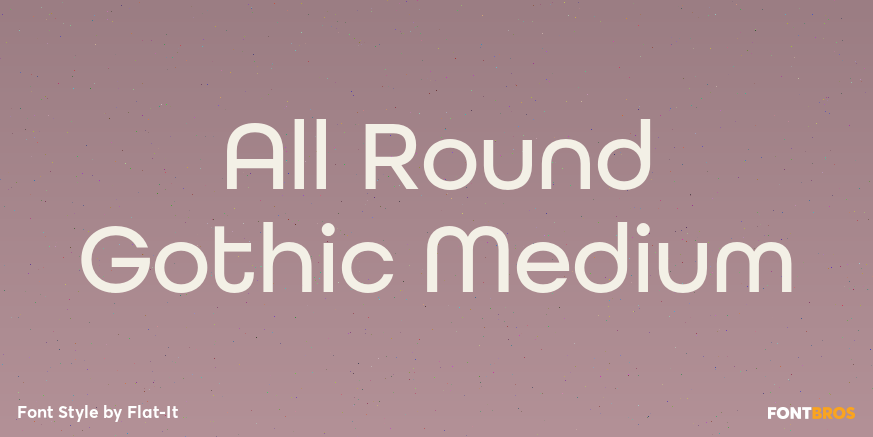 All Round Gothic Medium Poster