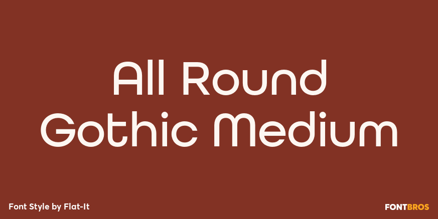 All Round Gothic Medium Poster