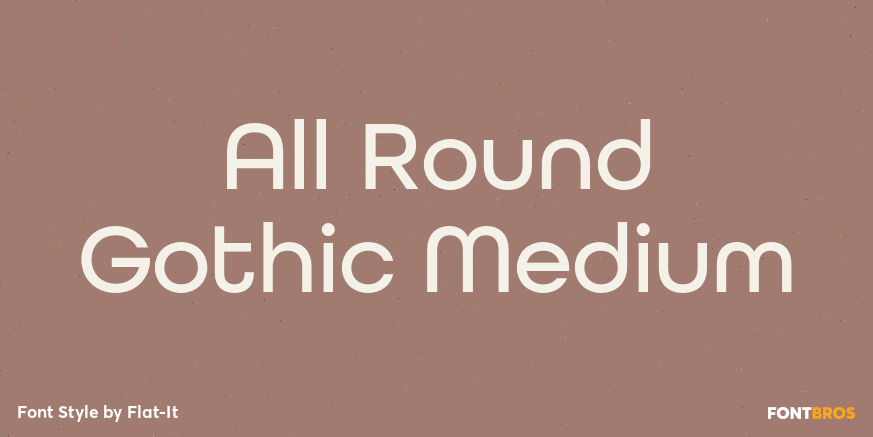 All Round Gothic Medium Poster