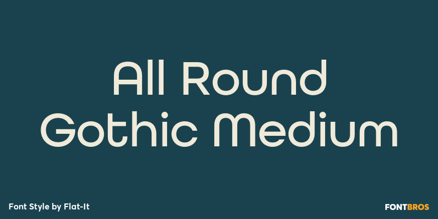 All Round Gothic Medium Poster