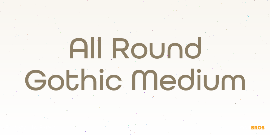 All Round Gothic Medium Poster