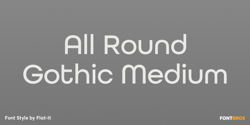 All Round Gothic Medium Poster