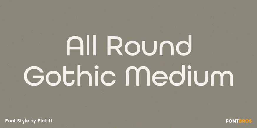 All Round Gothic Medium Poster