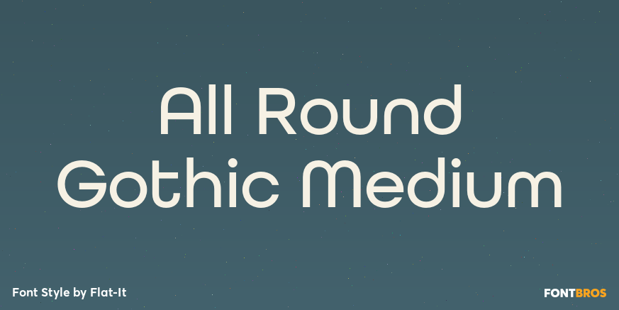 All Round Gothic Medium Poster