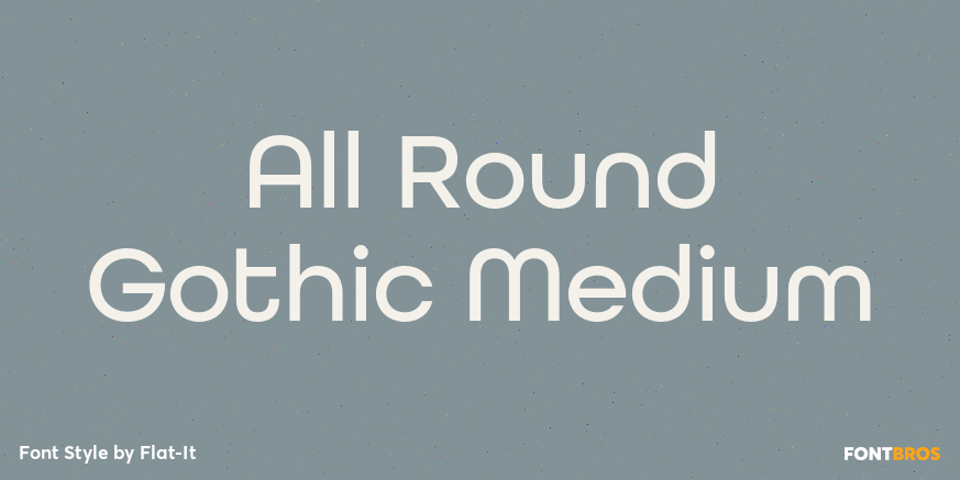 All Round Gothic Medium Poster