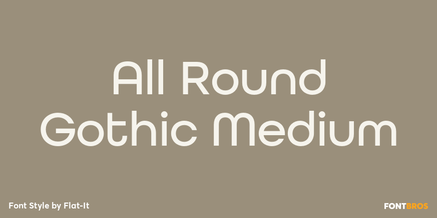 All Round Gothic Medium Poster