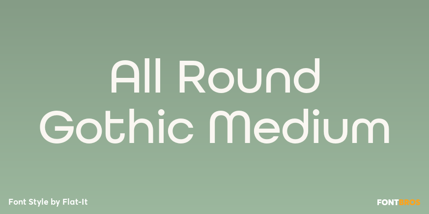 All Round Gothic Medium Poster