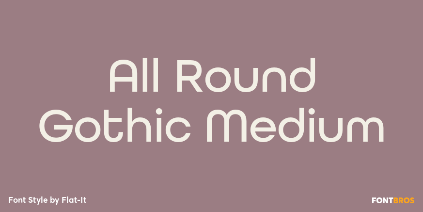 All Round Gothic Medium Poster