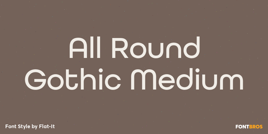 All Round Gothic Medium Poster