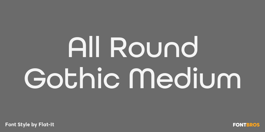 All Round Gothic Medium Poster