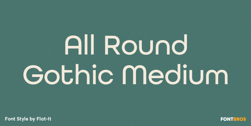 All Round Gothic Medium Poster