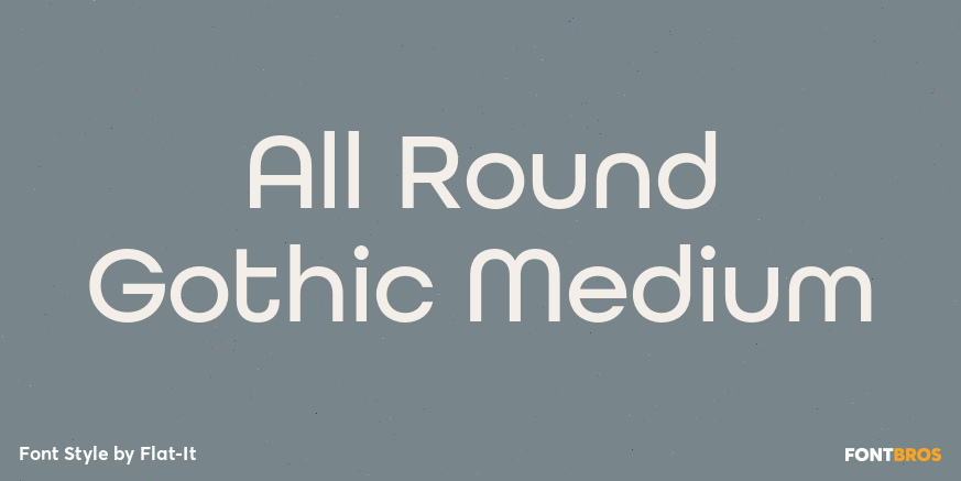 All Round Gothic Medium Poster