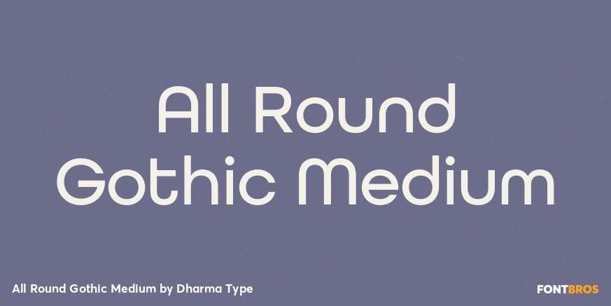 All Round Gothic Medium Poster