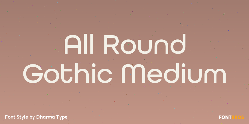 All Round Gothic Medium Poster