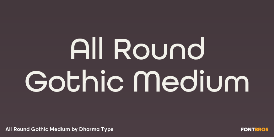 All Round Gothic Medium Poster