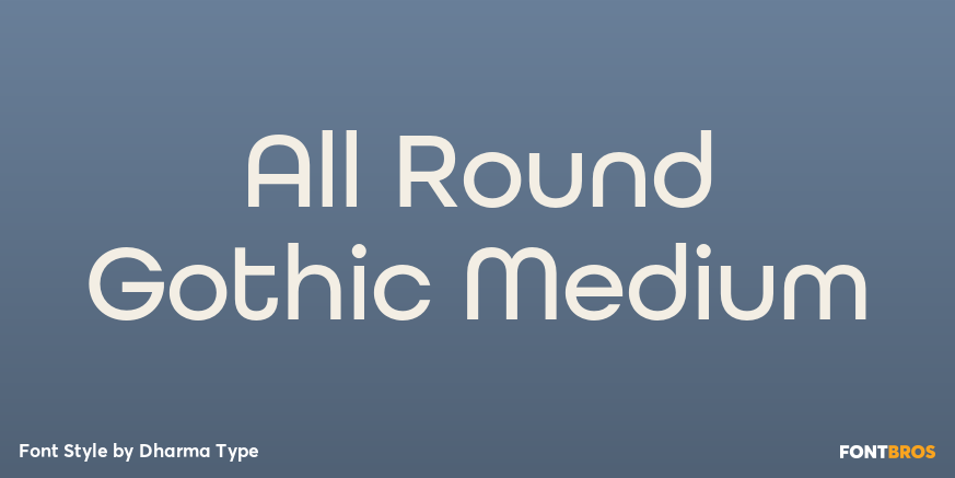 All Round Gothic Medium Poster