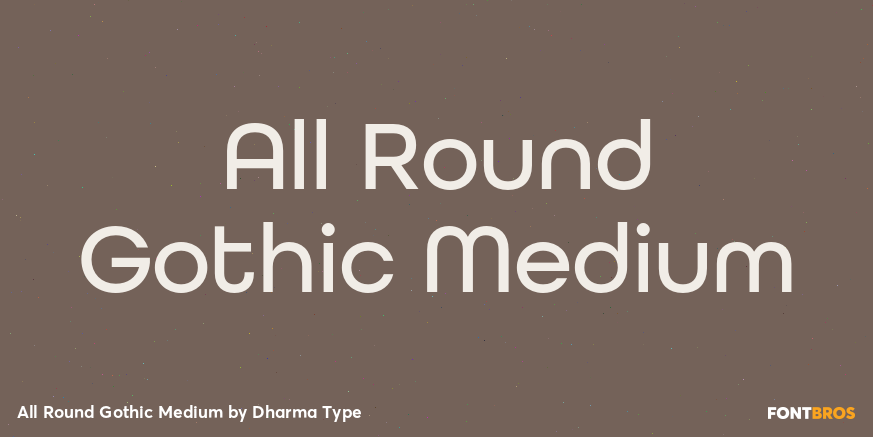 All Round Gothic Medium Poster