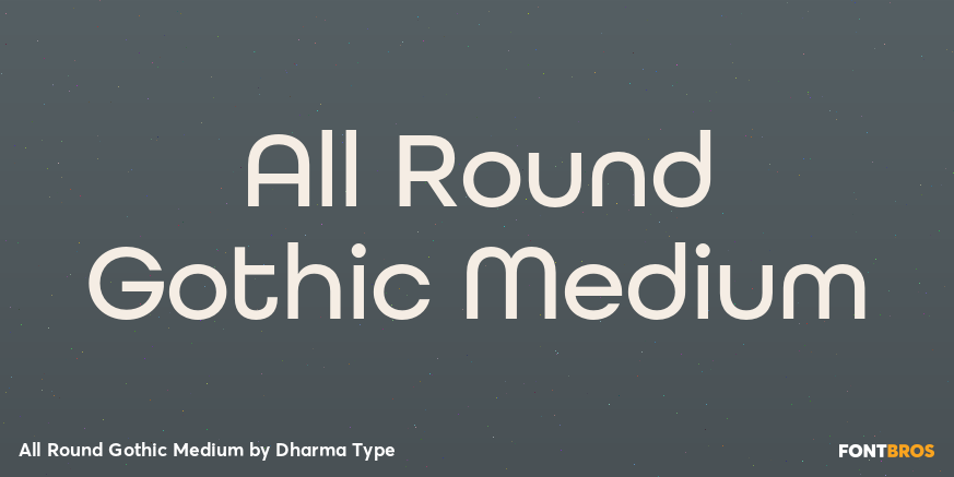 All Round Gothic Medium Poster