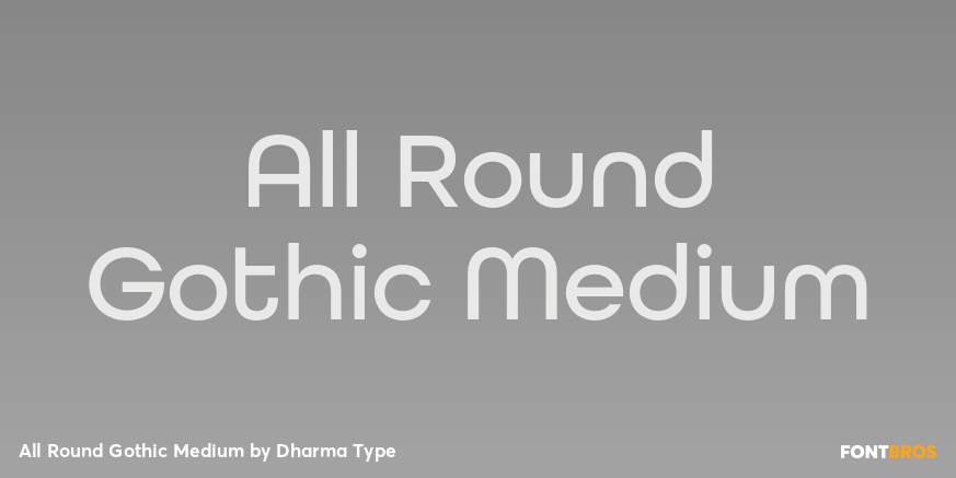 All Round Gothic Medium Poster