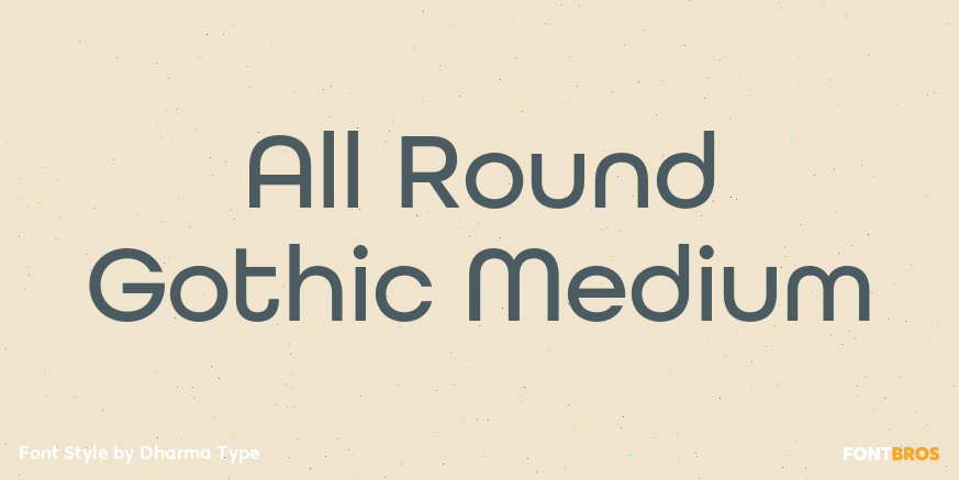 All Round Gothic Medium Poster