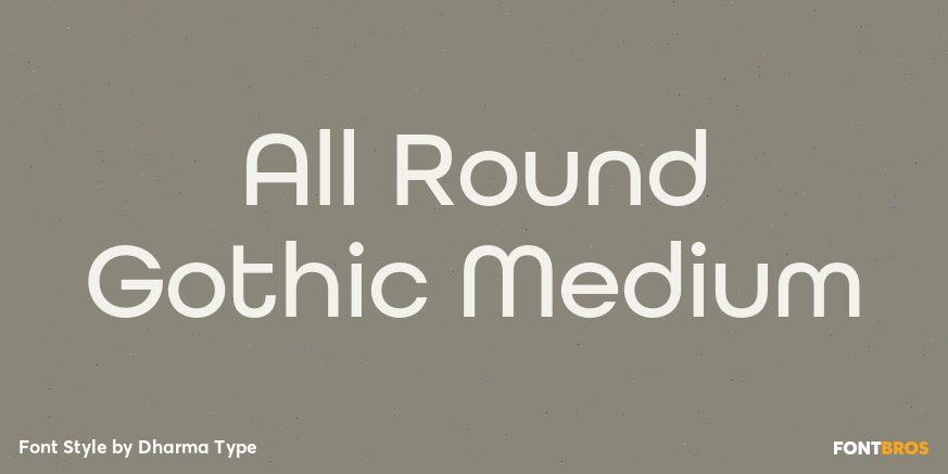 All Round Gothic Medium Poster