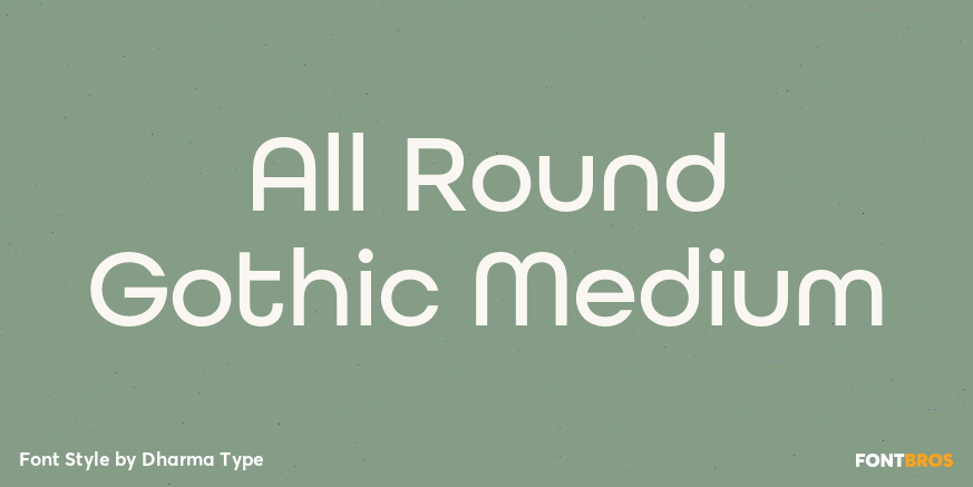 All Round Gothic Medium Poster