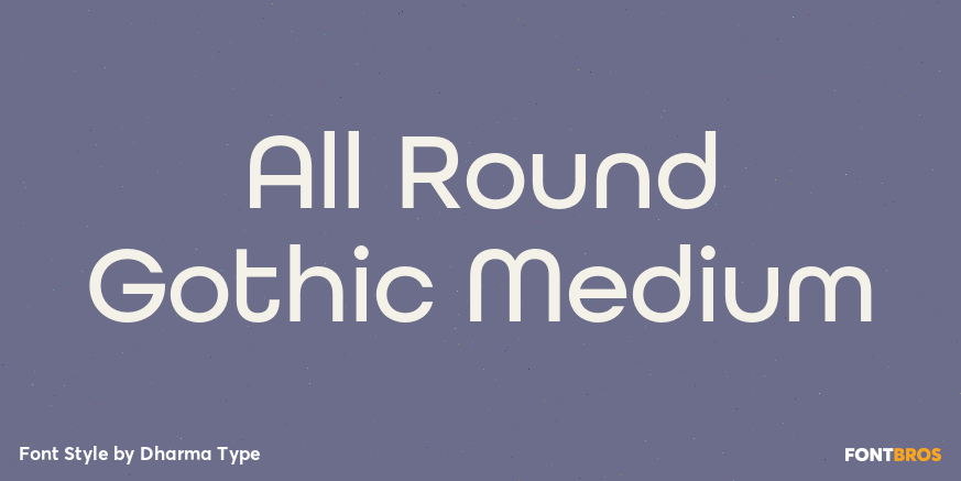 All Round Gothic Medium Poster