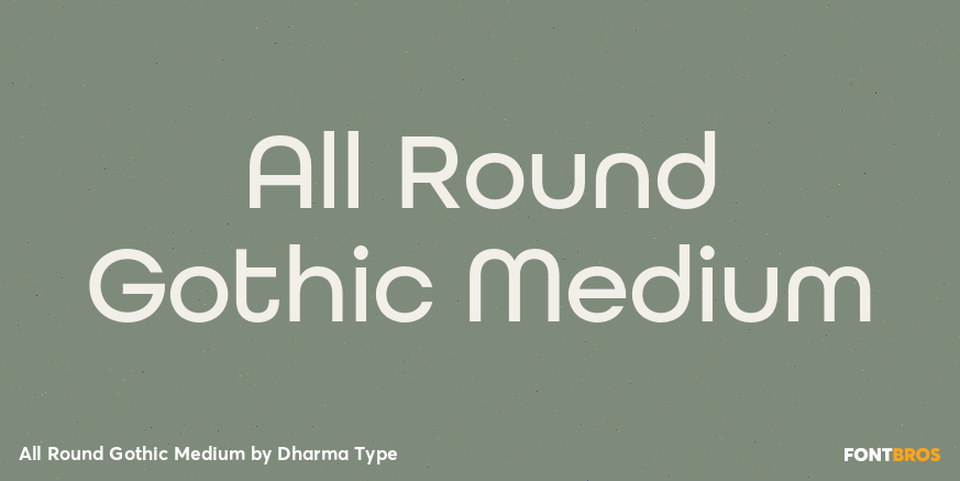 All Round Gothic Medium Poster