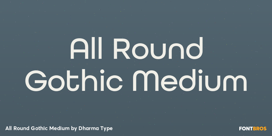 All Round Gothic Medium Poster