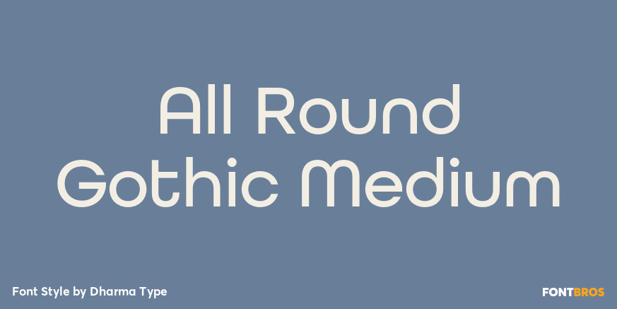 All Round Gothic Medium Poster