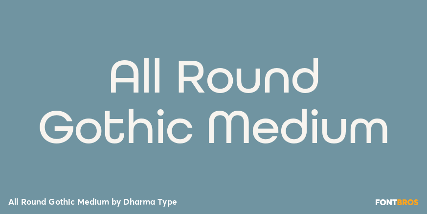 All Round Gothic Medium Poster