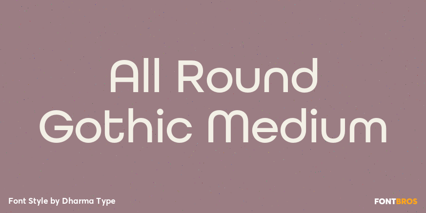 All Round Gothic Medium Poster