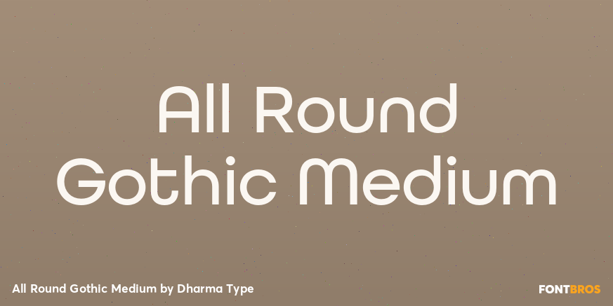 All Round Gothic Medium Poster