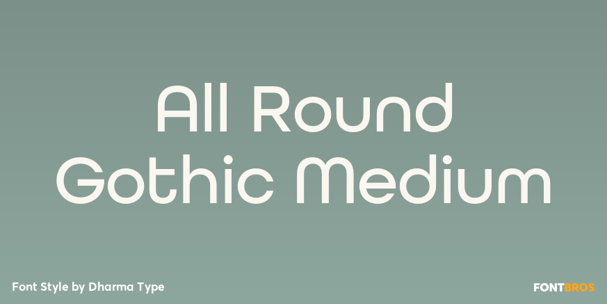 All Round Gothic Medium Poster