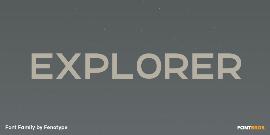 Explorer Font Poster