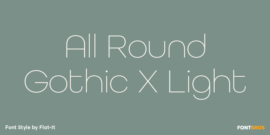 All Round Gothic X Light Poster