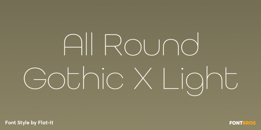 All Round Gothic X Light Poster