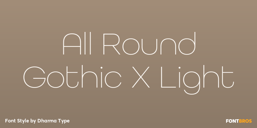 All Round Gothic X Light Poster