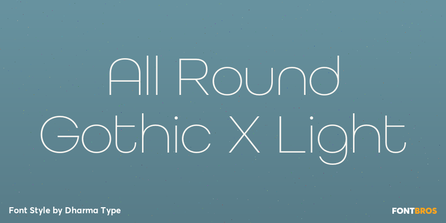 All Round Gothic X Light Poster
