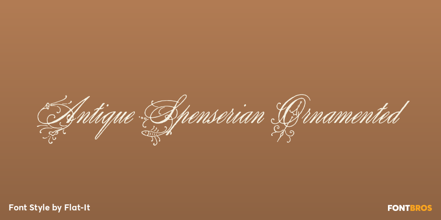 Antique Spenserian Ornamented Poster