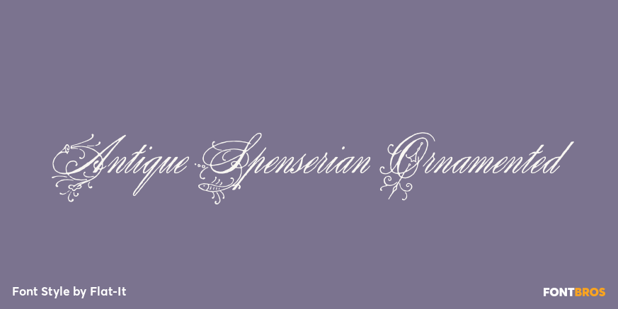 Antique Spenserian Ornamented Poster