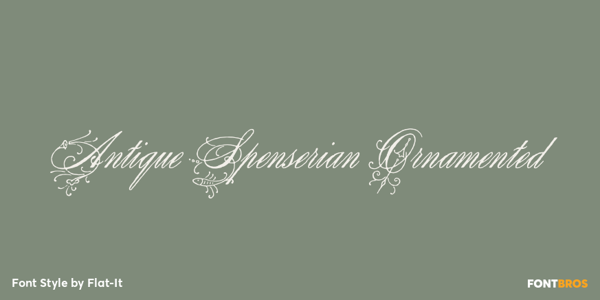 Antique Spenserian Ornamented Poster