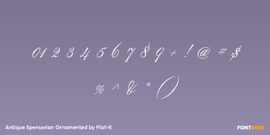 Antique Spenserian Ornamented Font Poster #4