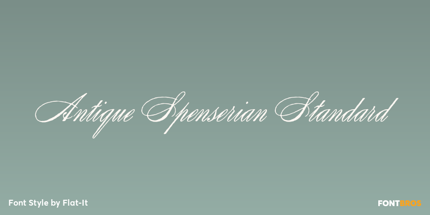Antique Spenserian Standard Poster