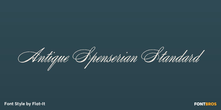 Antique Spenserian Standard Poster