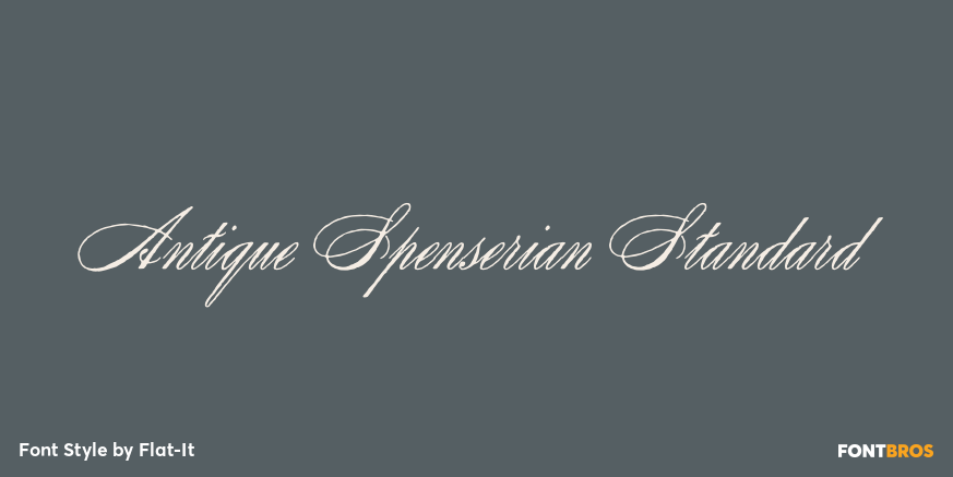 Antique Spenserian Standard Poster