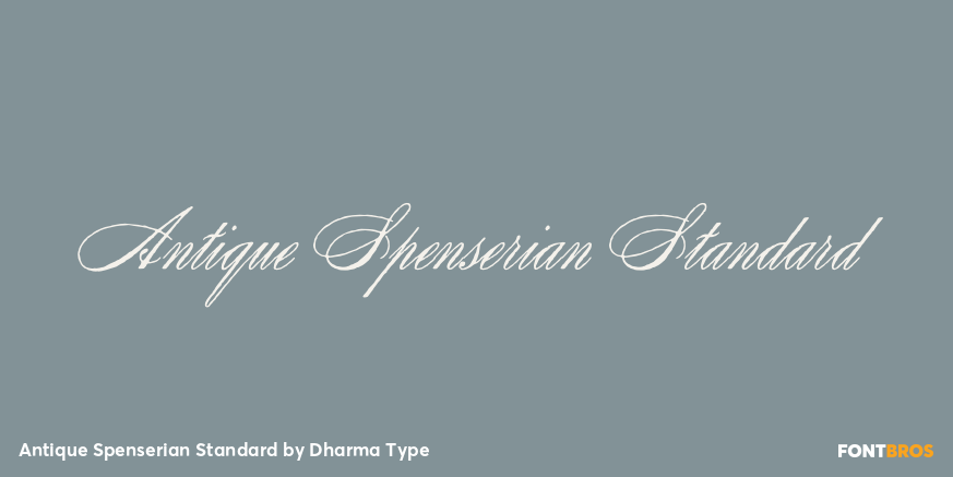 Antique Spenserian Standard Poster